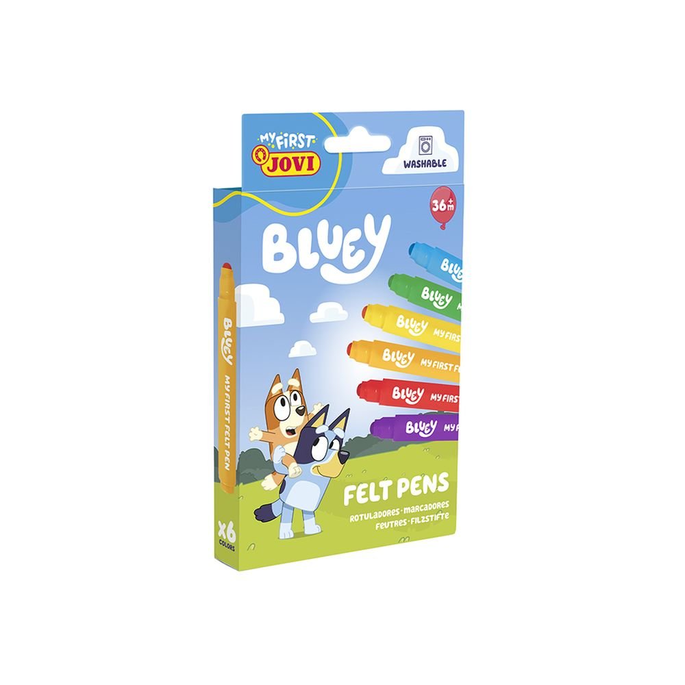 Rotulador Jovi My First Bluey 6 Colores Surtidos