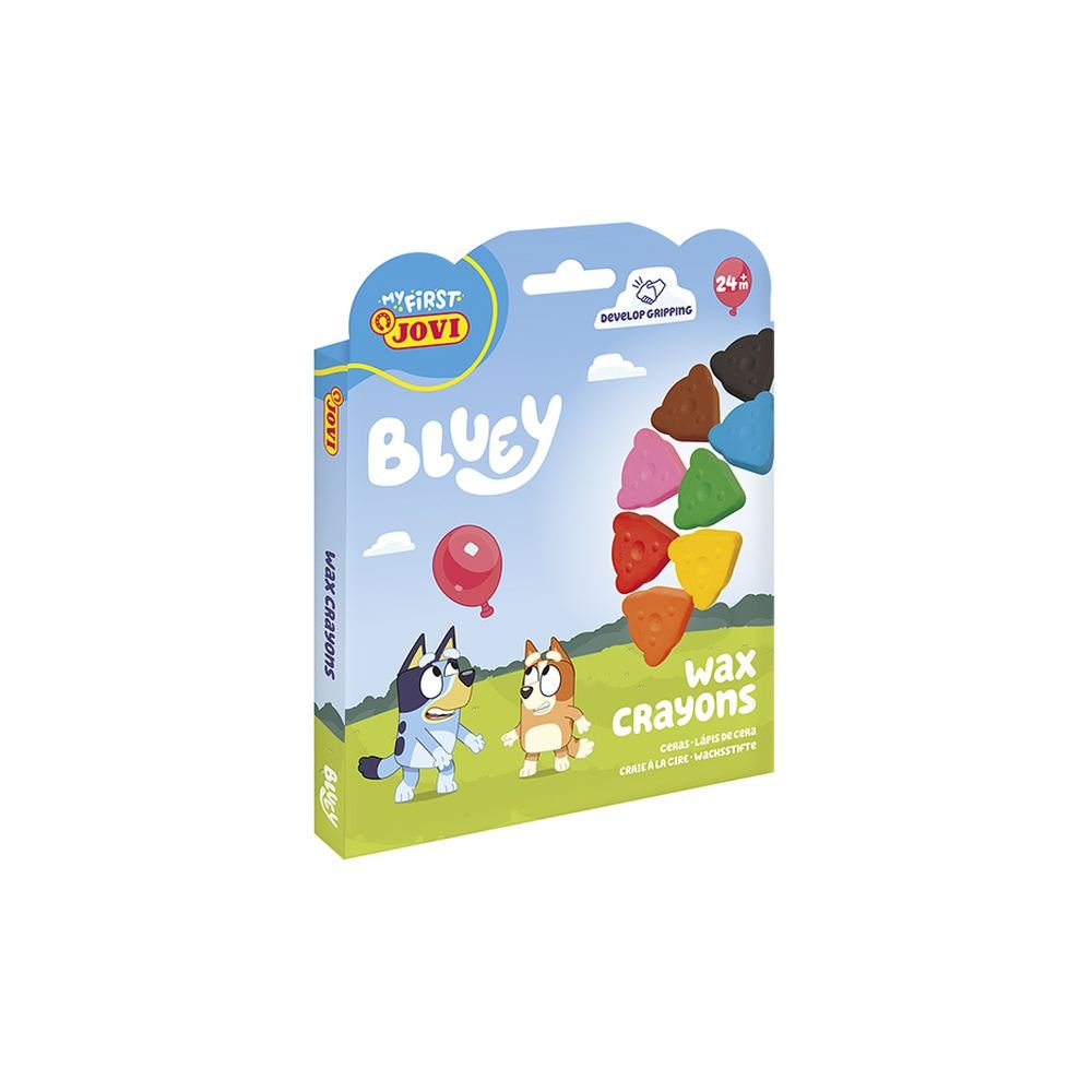 Cera Jovi Ositos My First Bluey 8 Colores Surtidos Marca Jovi