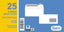 SOBRE BLANCO OPEN 110X220 90GR P/25 VENTANA DERECHA | 20 UNIDADES | (SAM TALLERES MANIPULACION)