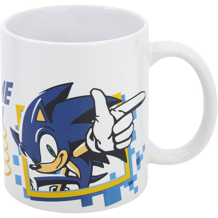 Taza Cerámica 325 ml en Caja Regalo Sonic Game STOR