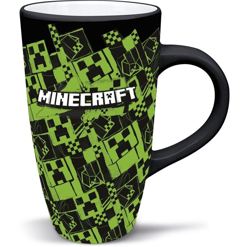 Taza cerámica Latte 695 ml en caja Minecraft Iconicmono Marca STOR