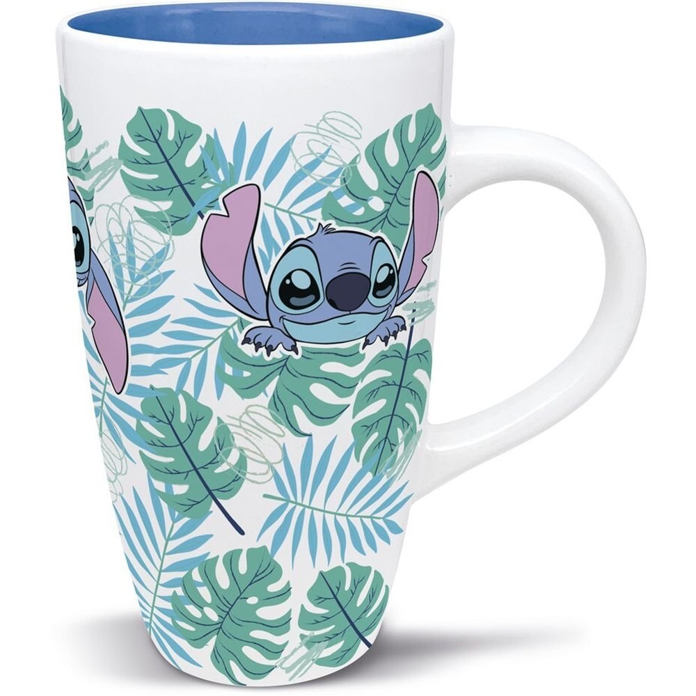 Taza Cerámica Latte 695 ml en Caja Regalo Stitch Aloha Marca STOR