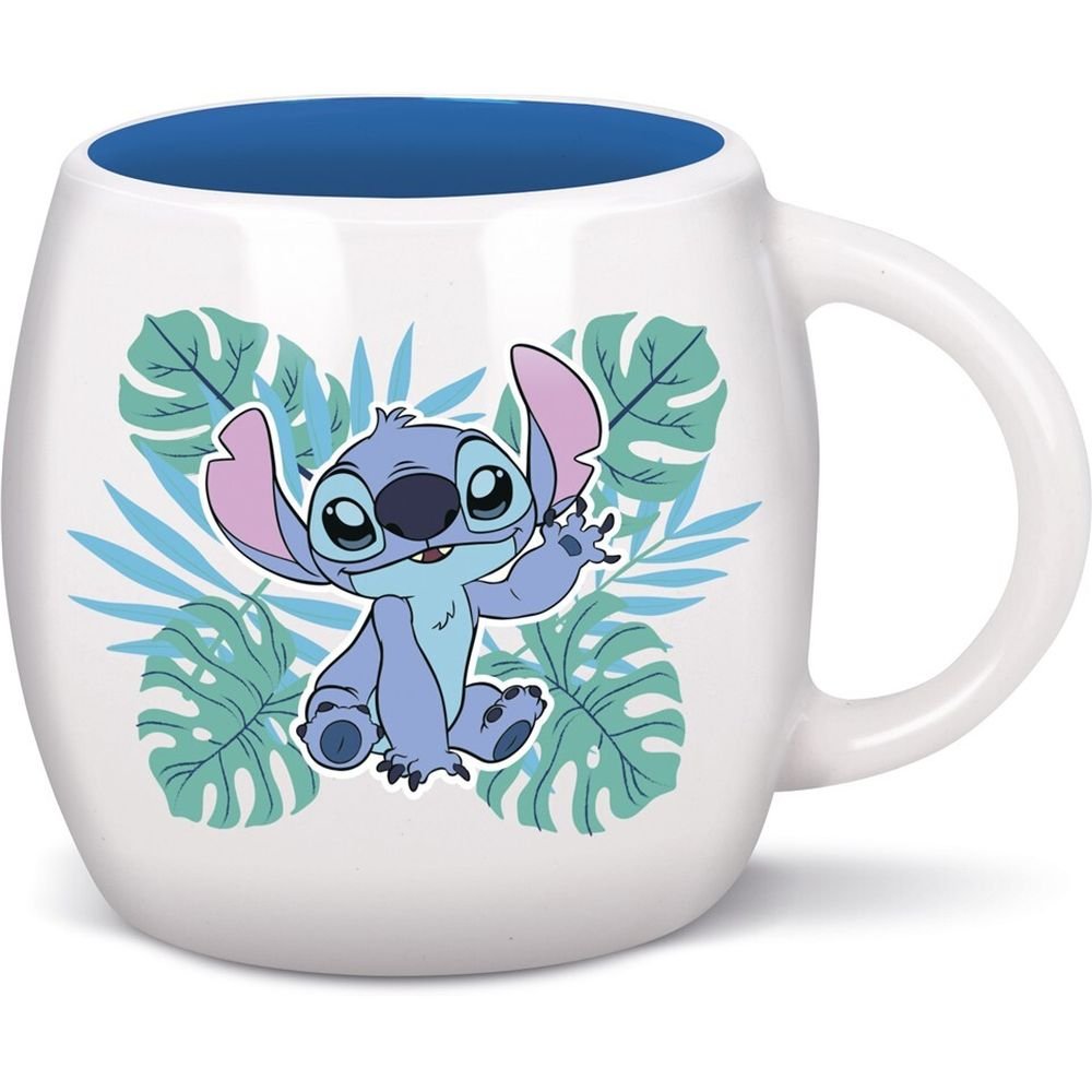Taza Cerámica Globe 380 ml en Caja Regalo Stitch Aloha Marca STOR