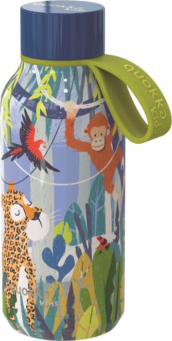 BOTELLA TERMO ACERO INOXIDABLE 330ML KIDS QUOKKA JUNGLE | QUOKKA | 1 UNIDAD | 8412497401451