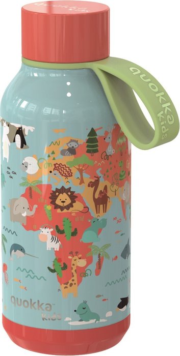 BOTELLA TERMO ACERO INOXIDABLE 330ML KIDS QUOKKA MAP | QUOKKA | 1 UNIDAD | 8412497401468