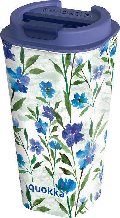 VASO DOBLE PARED PP 450 ML DITSY BLOOM AZUL QUOKKA | QUOKKA | 1 UNIDAD | 8412497402212