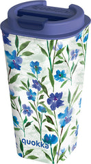 VASO DOBLE PARED PP 450 ML DITSY BLOOM AZUL QUOKKA | QUOKKA | 1 UNIDAD | 8412497402212