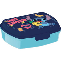 SANDWICHERA RECTANGULAR PLASTICO INFANTIL STITCH PALMS | STOR | 1 UNIDAD | 8412497750740
