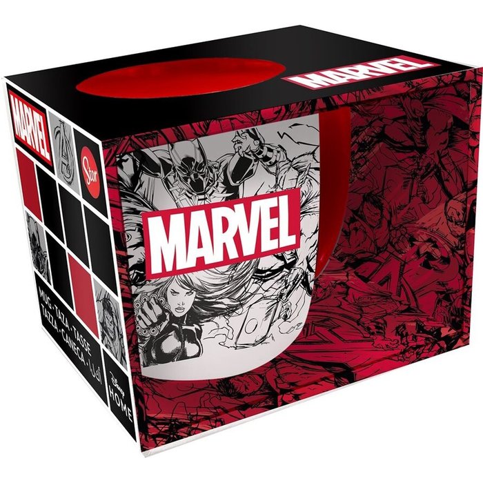 TAZA CERAMICA 380ML CAJA REGALO MARVEL PATTERN YOUNG ADULT | STOR | 1 UNIDAD | 8412497754182