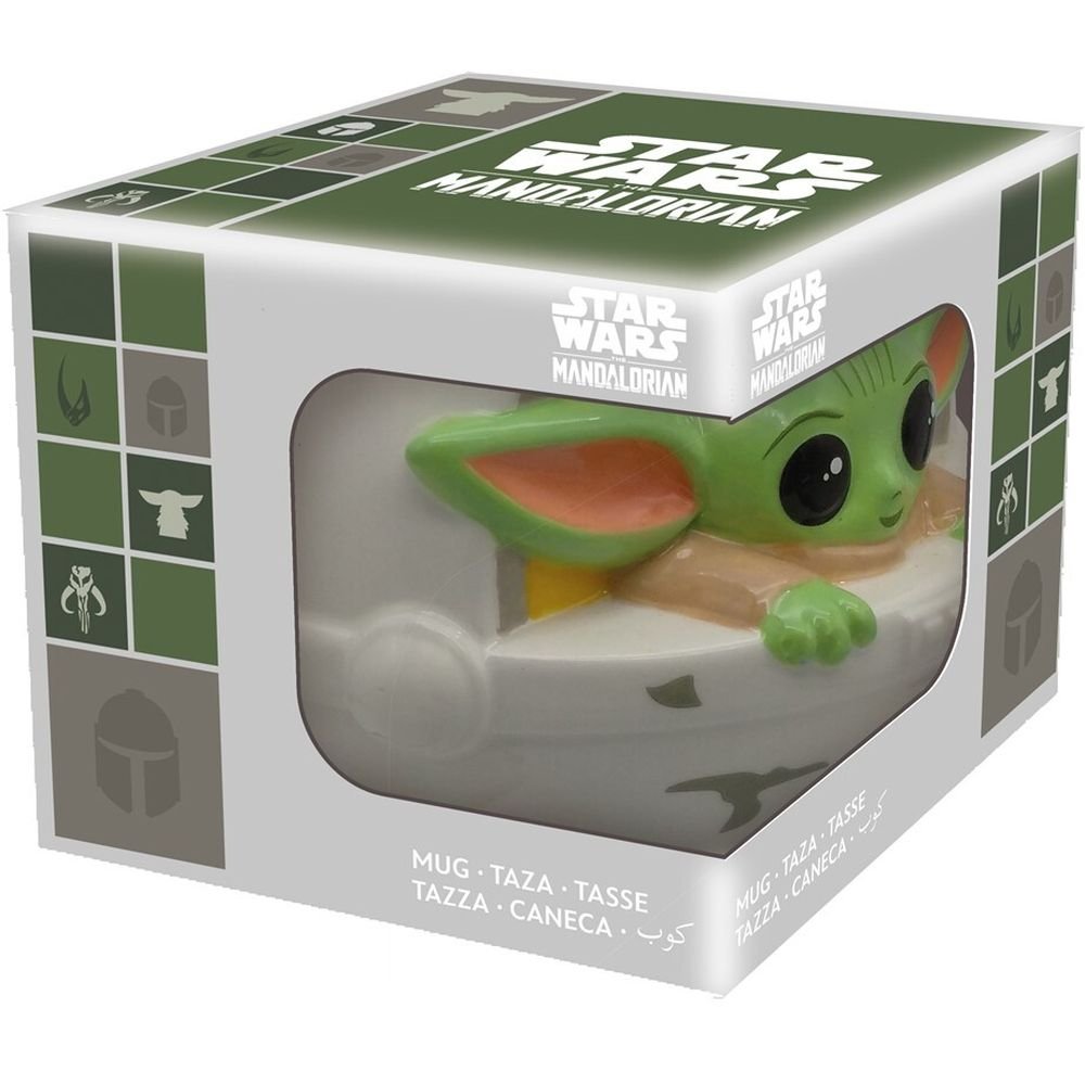 Taza Cerámica 3D 455 ML en Caja Regalo Grogu STOR