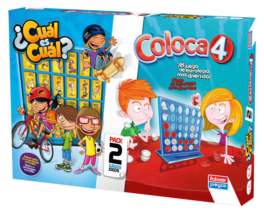 Juego de Mesa Coloca 4 y ¿Cuál Es Cuál? Falomir