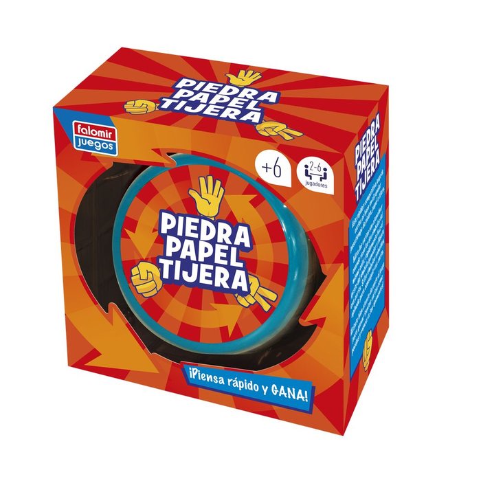 JUEGO DE MESA PIEDRA PAPEL O TIJERA | JUGUETES FALOMIR S,A | 1 UNIDAD | 8412553297677