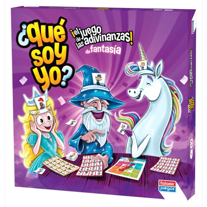 JUEGO DE MESA ¿QUE SOY YO? FANTASIA | JUGUETES FALOMIR S,A | 1 UNIDAD | 8412553310659 Imagen principal del producto