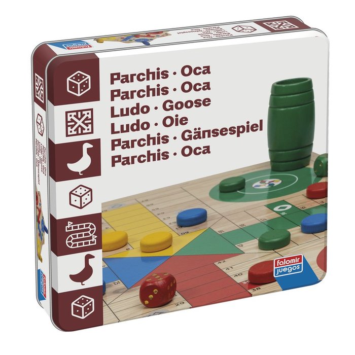 Juego de Mesa Parchis Oca Caja de Lata Juguetes Falomir Imagen principal del producto