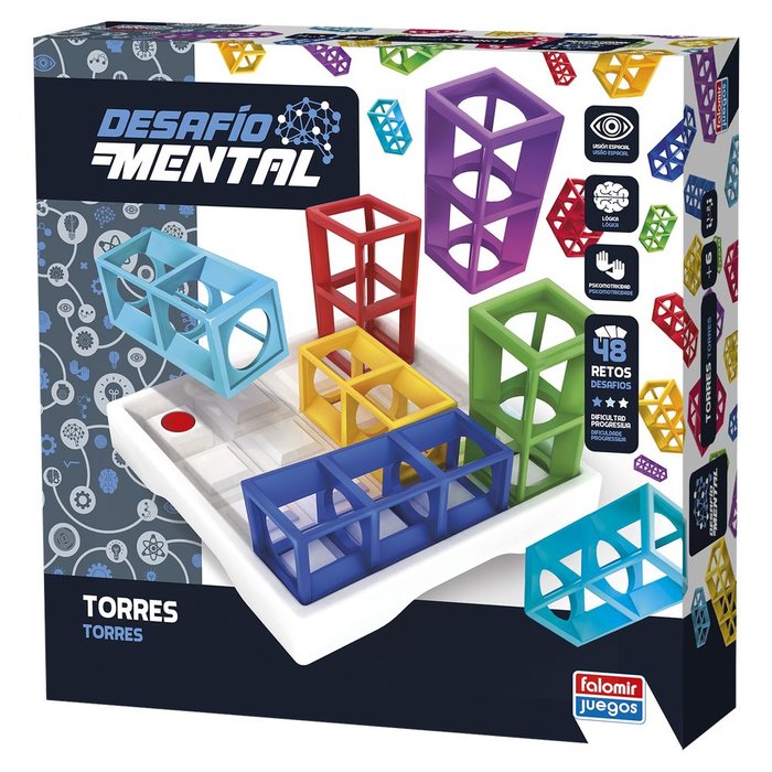 Juego de Mesa Torres Desafío Mental Juguetes Falomir S.A Imagen principal del producto