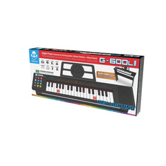 TECLADO PIANO LUMINOSO 37 TECLAS CON PATAS G 600L | CEFA TOYS | 1 UNIDAD | 8412562003658