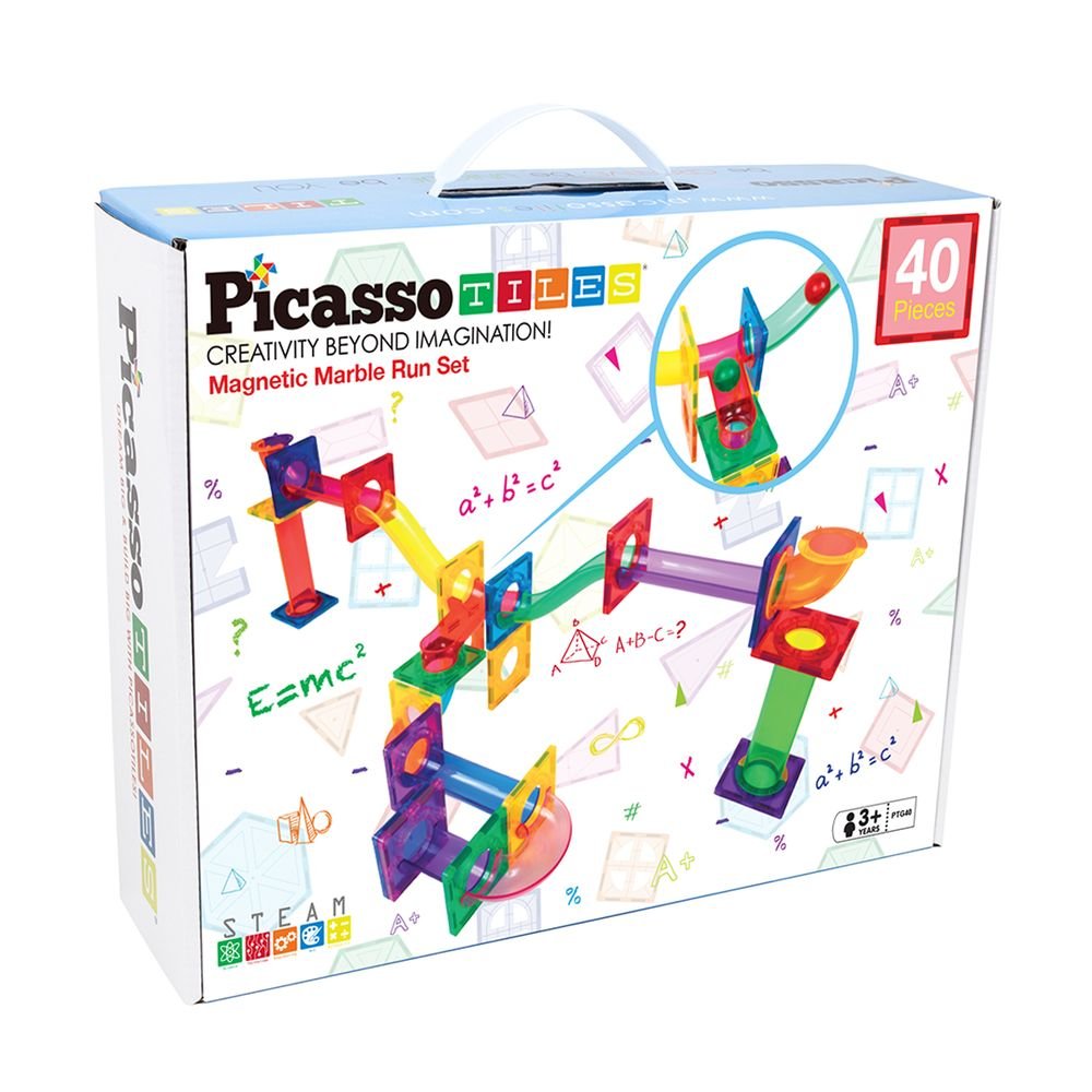 Circuito de Canicas Magnético 40 Piezas Picasso Tiles CEFA TOYS Imagen principal del producto