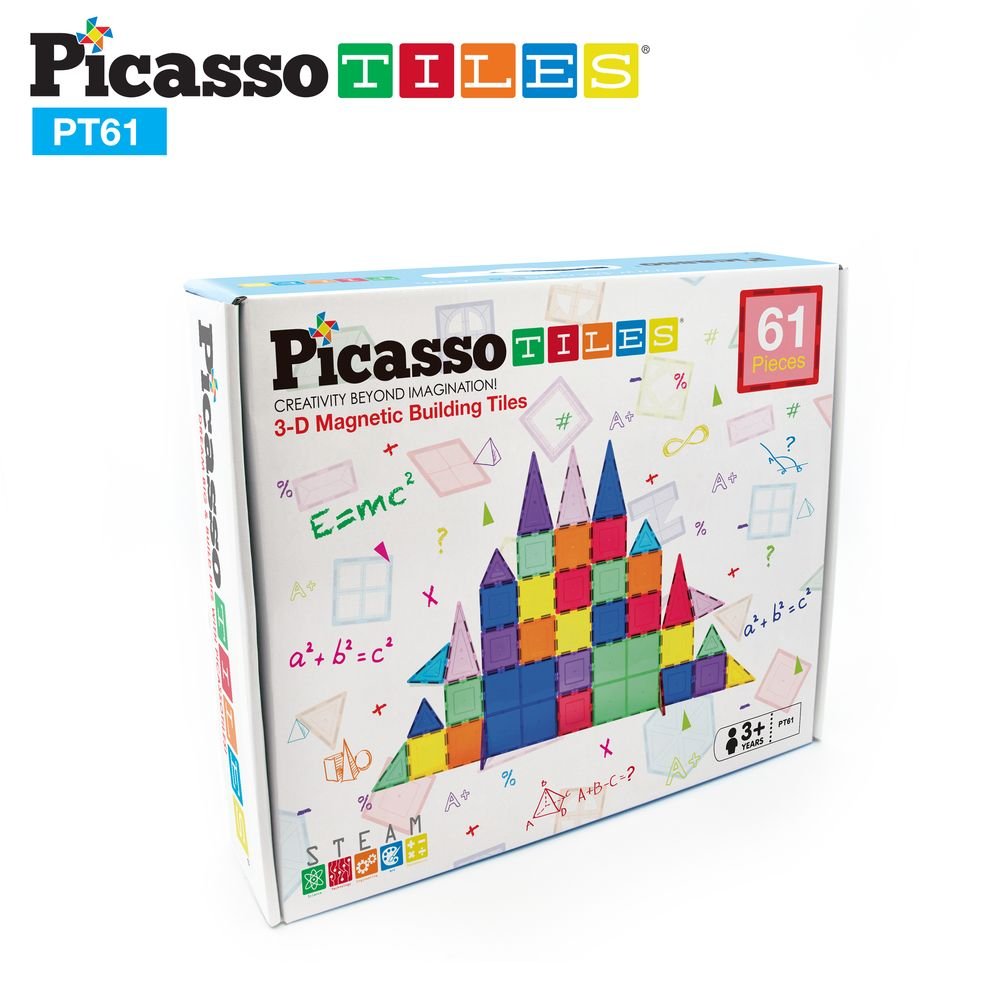 Set Bloques Magnéticos Picasso Tiles 61 Piezas CEFA Toys Imagen principal del producto