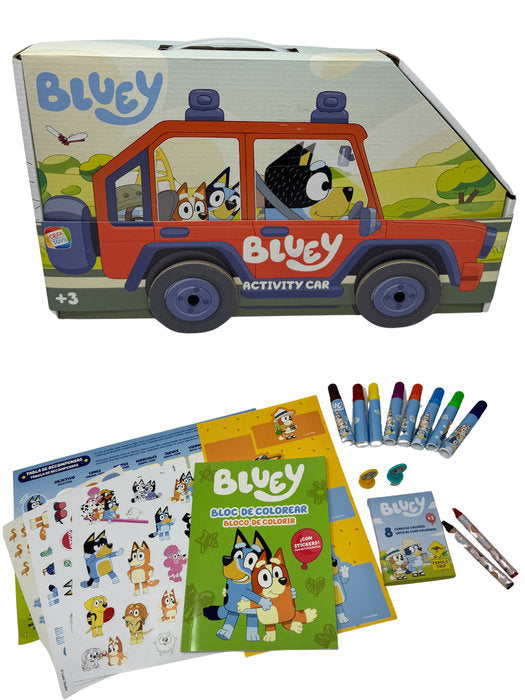 COCHE ACTIVIDADES BLUEY DE LA FAMILIA HEELER | CEFA TOYS | 1 UNIDAD | 8412562219134
