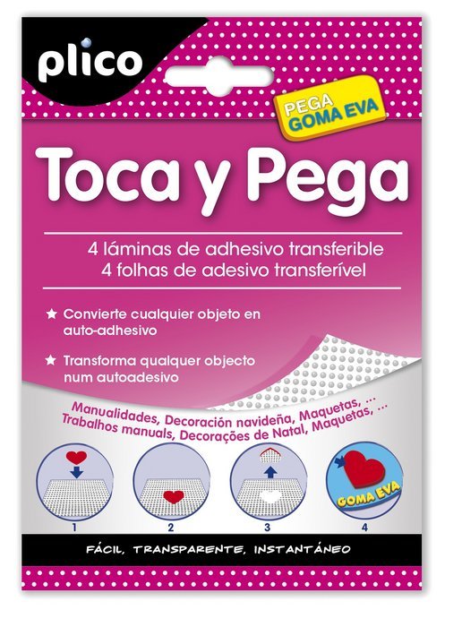 Exp 12 Sobres Adhesivos Transferibles Blu-tack Plico Pack 12