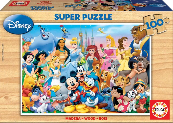 PUZZLE 100 PIEZAS EL MARAVILLOSO MUNDO DE DISNEY | EDUCA-BORRAS | 1 UNIDAD | 8412668120020 Imagen principal del producto