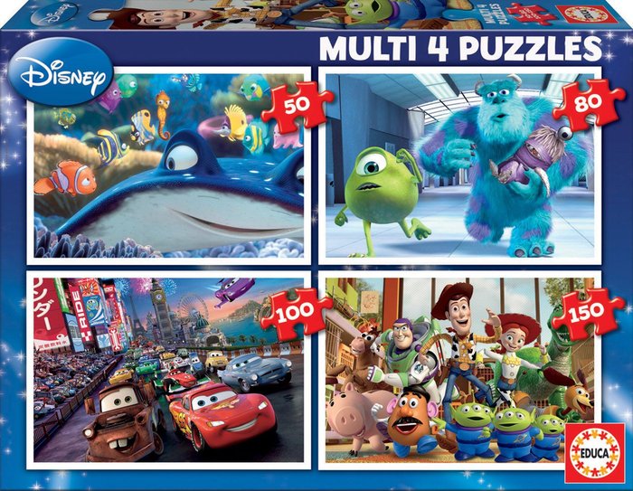 Puzzle Pixar Educa Borras 50-99 piezas niños 6 a 9 años