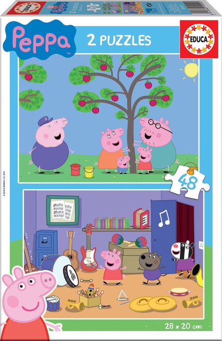 PUZZLE 2X48 PIEZAS PEPPA PIG | EDUCA-BORRAS | 1 UNIDAD | 8412668159204