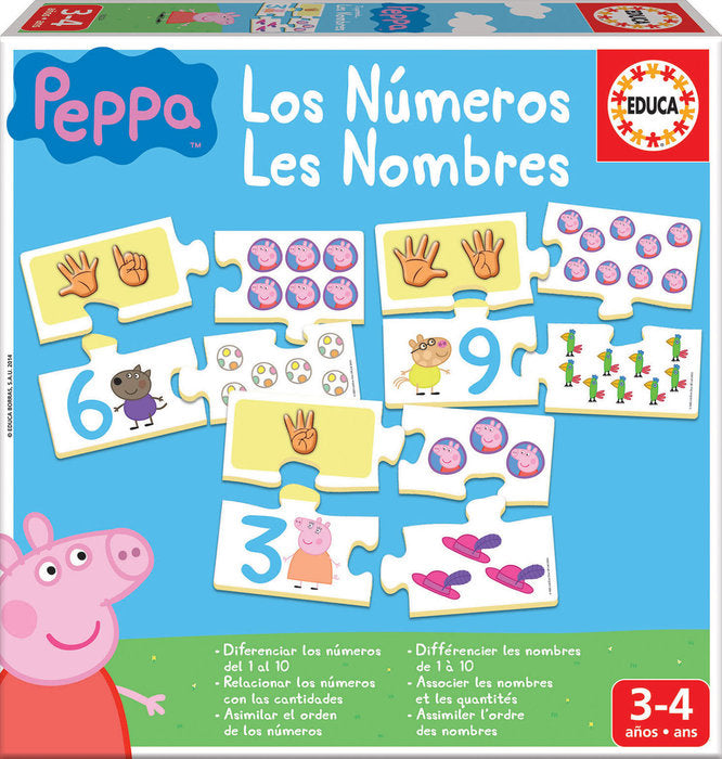 JUEGO APRENDO LOS NUMEROS PEPPA PIG | EDUCA-BORRAS | 1 UNIDAD | 8412668162242 Imagen principal del producto