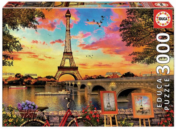 Puzzle Puesta de Sol en París EDUCA BORRAS 3000 Piezas