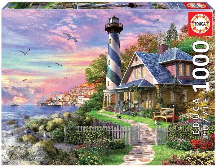 Puzzle Educa 1000 Piezas Faro en Rock Bay Marca Educa-Borras