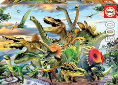 PUZZLE EDUCA 500 PIEZAS DINOSAURIOS | EDUCA-BORRAS | 1 UNIDAD | 8412668179615