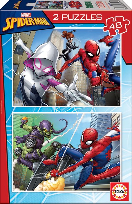 PUZZLE 2X48 PIEZAS SPIDER-MAN | EDUCA-BORRAS | 1 UNIDAD | 8412668180994 Imagen principal del producto