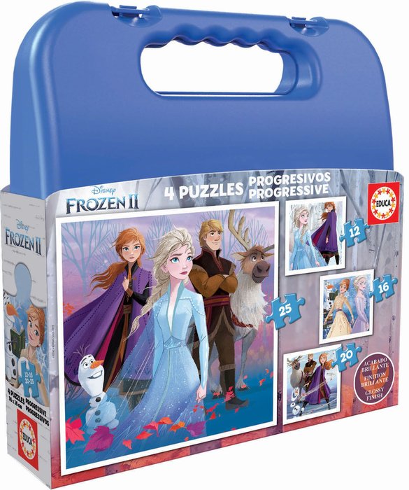 Puzzle Maleta Progresivos 12 16 20 25 Frozen 2 EDUCA-BORRAS Imagen principal del producto