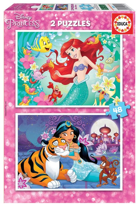 PUZZLE 2X48 PIEZAS ARIEL + JASMIN | EDUCA-BORRAS | 1 UNIDAD | 8412668182134 Imagen principal del producto