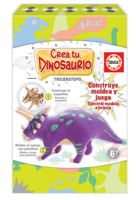 Crea y Moldea Tu Triceratops EDUCA BORRAS Pack 1 juego educativo