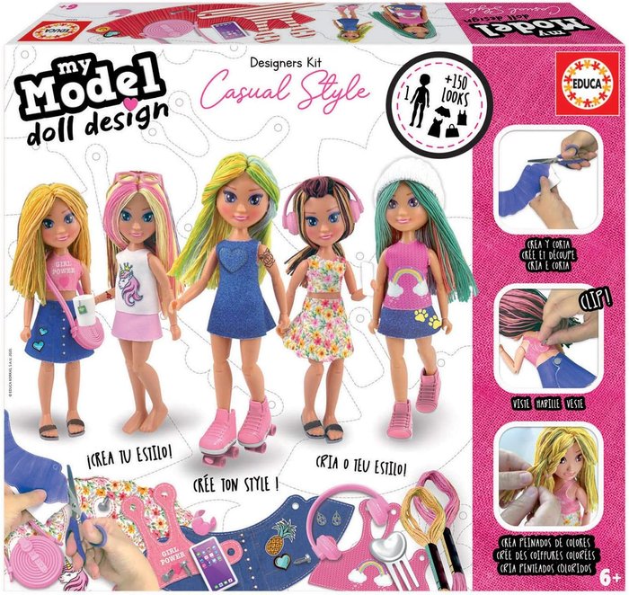 My Model Doll Design Casual Educa Borras Juego de Mesa para Niños