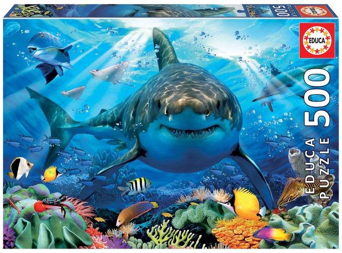 Puzzle Gran Tiburón Blanco 500 Piezas Educa Borras