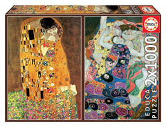 PUZZLE EDUCA 2X1000 PZS EL BESO + LA VIRGEN, GUSTAV KLIMT | EDUCA-BORRAS | 1 UNIDAD | 8412668184886