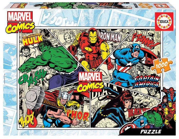 PUZZLE EDUCA 1000 PIEZAS MARVEL COMICS | EDUCA-BORRAS | 1 UNIDAD | 8412668184985
