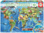 PUZZLE EDUCA 150 PIEZAS MAPAMUNDI DINOSAURIOS | EDUCA-BORRAS | 1 UNIDAD | 8412668189973
