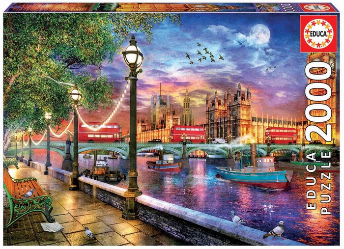 Puzzle Educa 2000 Piezas Londres al Atardecer Educa-Borras