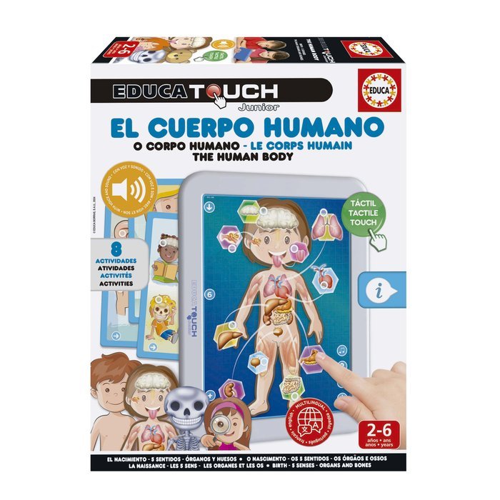 Juego Educa Touch Junior el Cuerpo Humano Marca Educa-Borras