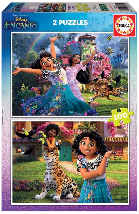 PUZZLE EDUCA 2X100 PIEZAS ENCANTO DISNEY | EDUCA-BORRAS | 1 UNIDAD | 8412668192010