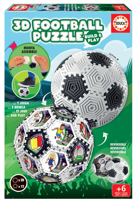 PUZZLE EDUCA 3D FUTBOL | EDUCA-BORRAS | 1 UNIDAD | 8412668192102