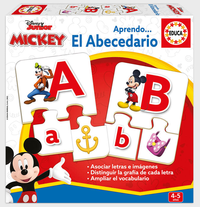 JUEGO EDUCA EL ABECEDARIO MICKEY AND FRIENDS | EDUCA-BORRAS | 1 UNIDAD | 8412668193284 Imagen principal del producto
