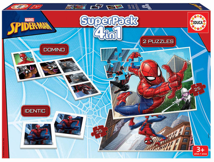 JUEGO EDUCA SUPERPACK SPIDERMAN | EDUCA-BORRAS | 1 UNIDAD | 8412668193536 Imagen principal del producto