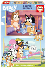 PUZZLE 2X25 BLUEY | EDUCA-BORRAS | 1 UNIDAD | 8412668194076