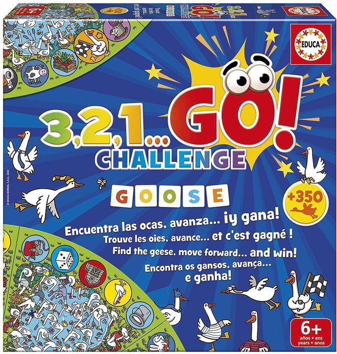 Juego de mesa 3 2 1 Go Challenge Goose Educa Borras