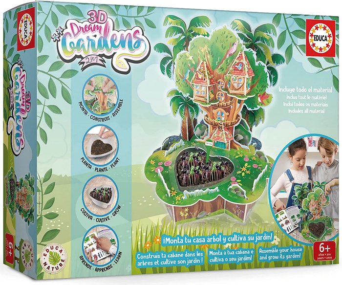 3D Dream Gardens 2 en 1 Casa del Árbol EDUCA BORRAS