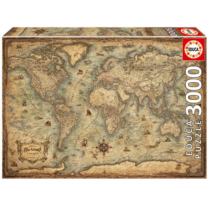 Puzzle Mapamundi 3000 Piezas Educa Borras